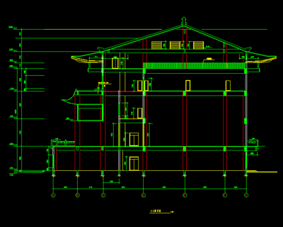 大型仿古建筑设计CAD施工图