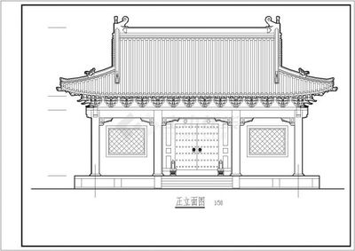 某地区唐风仿古建筑设计详细方案施工CAD图纸