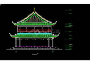 某仿古建筑设计施工全套cad图纸