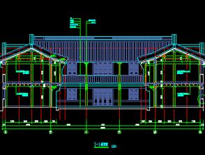 仿古建筑施工图纸免费下载 园林古建